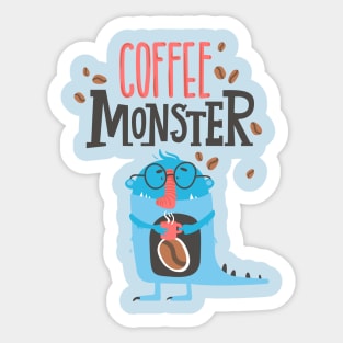 Coffee Monster Sticker